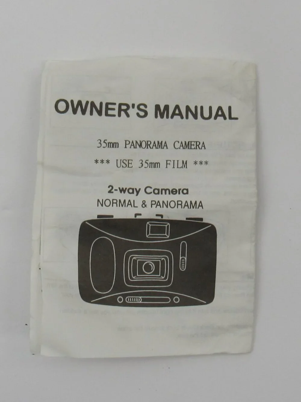 Normal & Panorama Vintage 35MM Point-and-Shoot Film Camera in Black